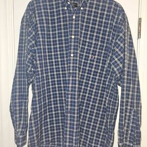 Vintage Siegfried Men's Plaid Long Sleeve Button Down Shirt Size L